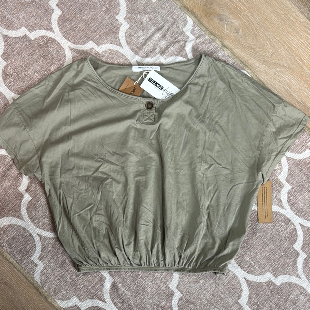Stylish Olive Green Women's Top
